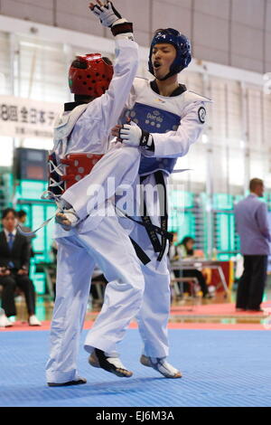 Tokyo, Giappone. 22 Mar, 2015. Takaya Nakagawa Taekwondo : tutto il Giappone Taekwondo campionato, uomini -54kg al Bumb Tokyo Cultura Sport Center Arena principale a Tokyo in Giappone . © Sho Tamura AFLO/sport/Alamy Live News Foto Stock