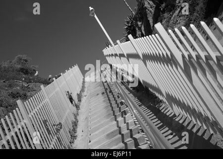 Accesso alla spiaggia di Grandview, Encinitas, CALIFORNIA Foto Stock