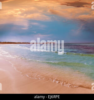 Maiorca Es Trenc ses Arenes spiaggia di Campos isole baleari di Mallorca Spagna Spain Foto Stock