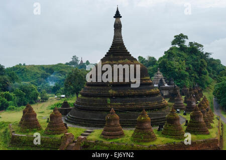 Andaw-thein tempio, Mrauk-U, Stato di Rakhine, Myanmar Foto Stock