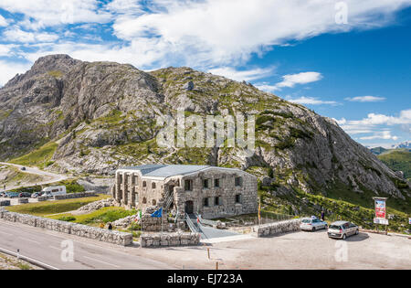 Prima mondiale di un museo della guerra nella ex Forte Tre Sassi, Passo Valparola, Cortina d'Ampezzo, Veneto, Dolomiti, Italia Foto Stock