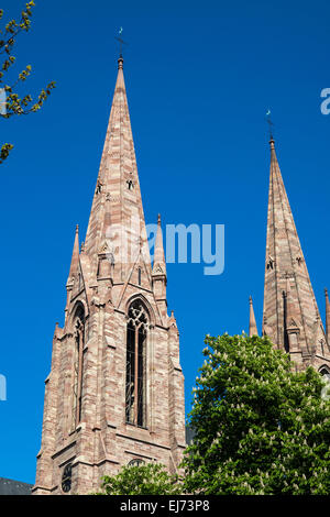 San Paolo chiesa protestante quartiere Neustadt Strasburgo Alsace Francia Europa Foto Stock