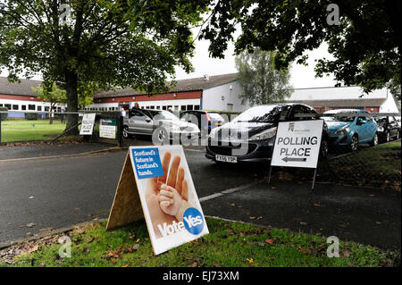 In Scozia è destinata alle urne per l indipendenza scozzese Referendum 2014 dotate di: atmosfera dove: Edimburgo, Regno Unito quando: 06 Set 2014 Foto Stock