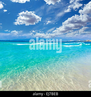 Maiorca sArenal spiaggia Arenal Platja de Palma Llucmajor a Maiorca Isole Baleari Foto Stock