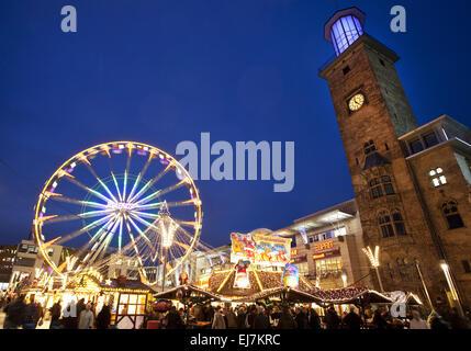 Mercato di Natale, Hagen, Germania Foto Stock