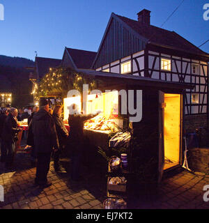 Mercato di Natale, Hagen, Germania Foto Stock