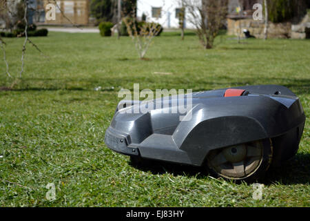 Robot tosaerba taglia erba Foto Stock