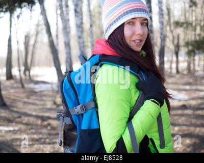 Close up ritratto di donna Foto Stock