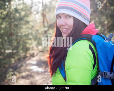 Close up ritratto di donna Foto Stock