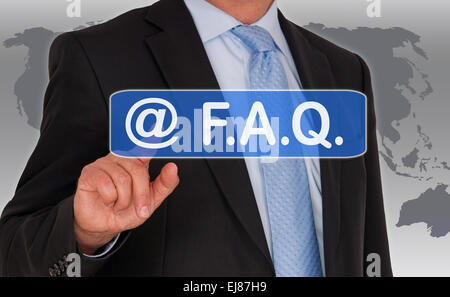 FAQ - Domande Frequenti Foto Stock