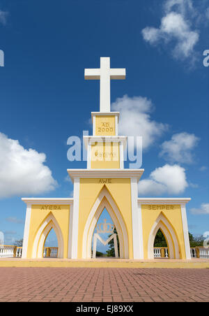 Kristu Croce sul Seru Largo sull isola di Bonaire Foto Stock