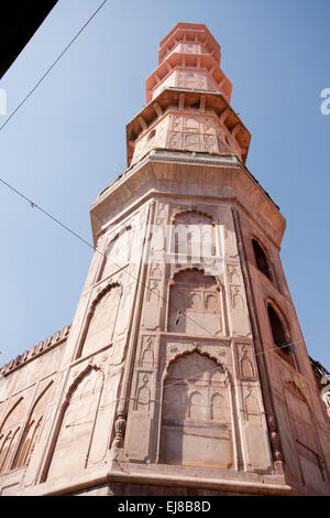 Dettagli architettonici dalla più imponente struttura a Bhopal è il Taj-ul-Masjid, uno dei più grandi e le più eleganti Mus Foto Stock