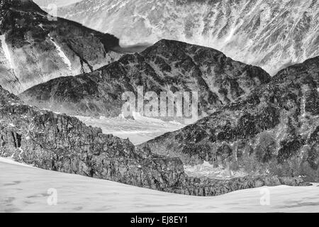 Bjoerlings ghiacciaio e Stor glacier, Lapponia Foto Stock