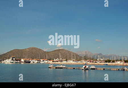 Port d'Alcudia Mallorca Spagna Spain Foto Stock