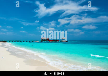 Twin Otter idrovolante a Maldive Foto Stock