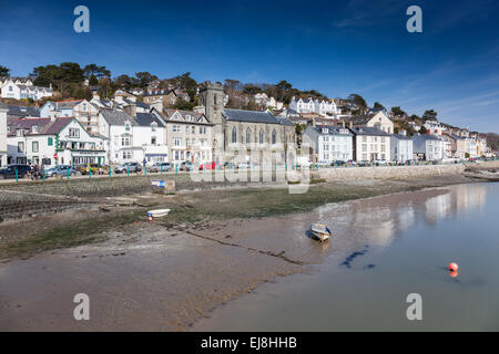 La Chiesa di San Pietro e Aberdovey, il Dovey estuario, Gwynedd, Galles Foto Stock