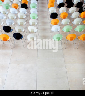 Sedie in auditorium Foto Stock