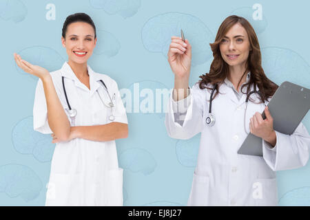 Immagine composita del team medico Foto Stock