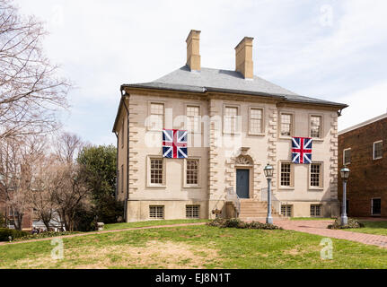 Storica Casa Carlyle in Alexandria VA Foto Stock