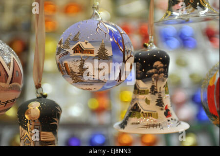 Mercato di natale decorazione Foto Stock