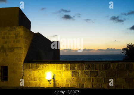 Strada nella vecchia Jaffa porta. Foto Stock