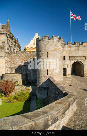 Ingresso al Castello di Stirling, Stirling, Scozia, Regno Unito Foto Stock