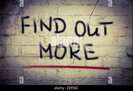 Per saperne di più Concept Foto Stock