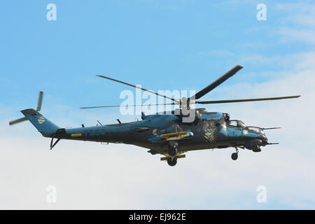 Russo Helikopter attac MI-24V Foto Stock