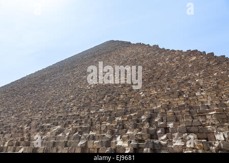 Haze di calore più grande Piramide di Giza Cairo Foto Stock