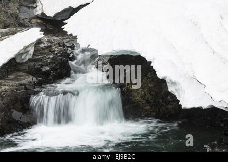 Beck, Abisko alpi, Lapponia, Svezia Foto Stock