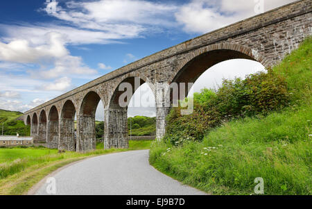 Il viadotto ferroviario a Cullen Scozia Scotland Foto Stock