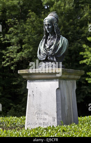 Busto di Annette von Droste-Huelshoff, Germania Foto Stock