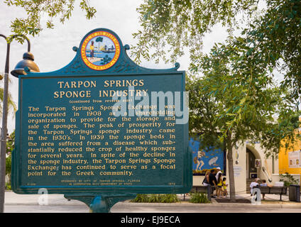 Scambio di spugna accedi Tarpon Springs Foto Stock