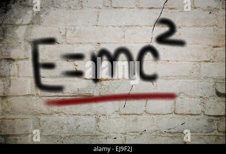 E=mc² Albert Einsteins fisico Concetto di formula Foto Stock