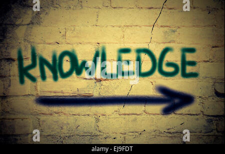Concetto di conoscenza Foto Stock