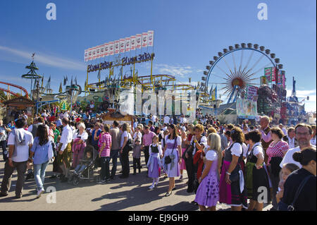 Oktoberfest a Monaco di Baviera Foto Stock