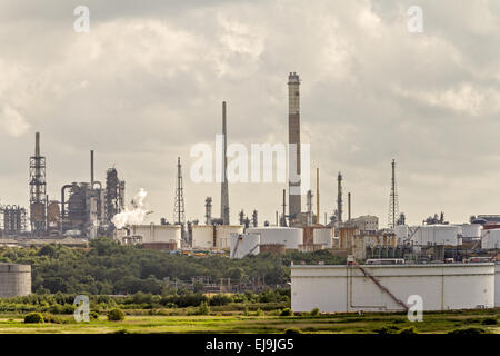 Fawley raffineria di petrolio Southampton Regno Unito Foto Stock