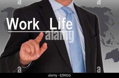 Equilibrio tra lavoro e vita familiare Foto Stock