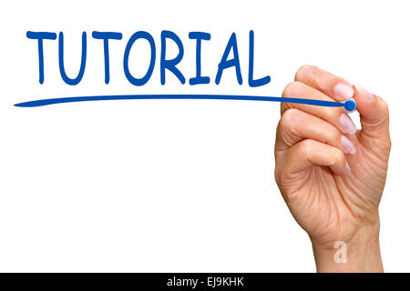 Tutorial Foto Stock