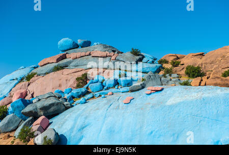 Sassi Dipinti, Tafraoute, Marocco Foto Stock