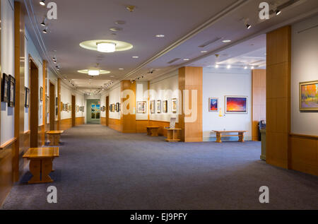 Galleria d'arte all'interno di Denver Public Library Foto Stock