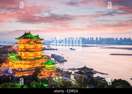 Nanchang tengwang pavilion nel tramonto Foto Stock