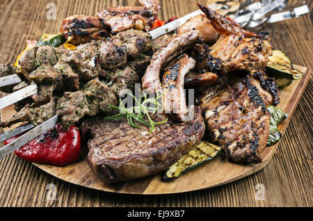 carne alla griglia Foto Stock