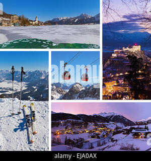 Collage di immagini in Austria Foto Stock