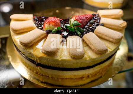 Torta di mirtillo Foto Stock