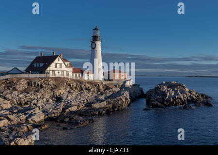 Portland Head Light faro Foto Stock