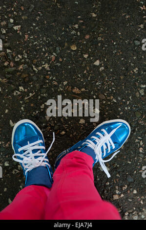 A piedi Foto Stock