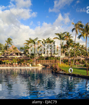 Piscina presso lo Sheraton Maui Resort e Spa presso la spiaggia di Kaanapali di Maui Foto Stock