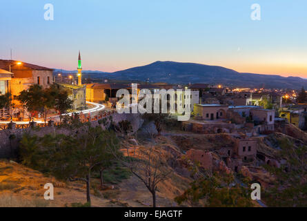 Tramonto in Cappadocia Turchia Foto Stock