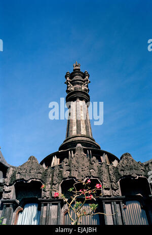 Fotografia di viaggio - Il Bajra Sandhi Monumento a Denpasar a Bali in Indonesia nel sud-est asiatico in Estremo Oriente. Edificio di architettura Foto Stock